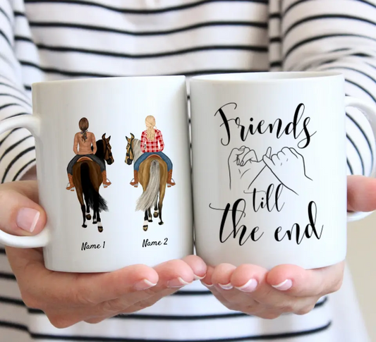 Friends till the end - personalized mug